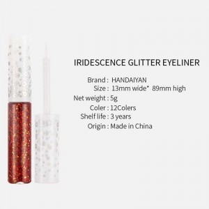 Kleurrijke heldere flash-cosmetica langdurige glitter eyeliner