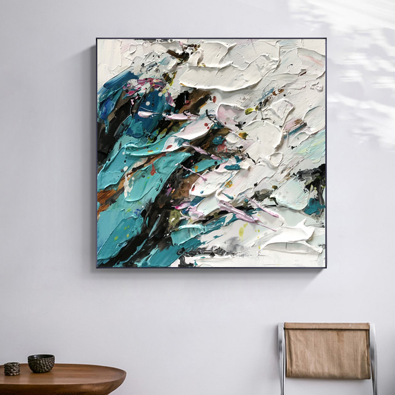 Olieverfschilderij canvasnieuw ontwerp thuis studie decoratie foto handgemaakte abstracte schilderij canvas