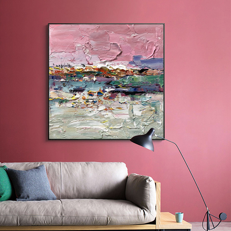 Canvas frame abstractenieuwe ontwerp handgeschilderde home decor foto foto vloer schilderij