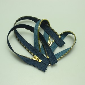 Metalen messing rits met verschillende stijlen en maat, metalen accessoires