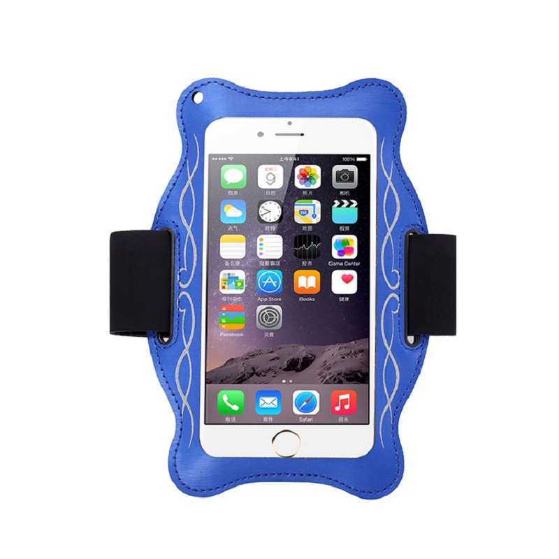 Aangepaste logo gym armband sport arm band telefoon tas case voor mobiele telefoon arm tas caseneopreen telefoon arm tas