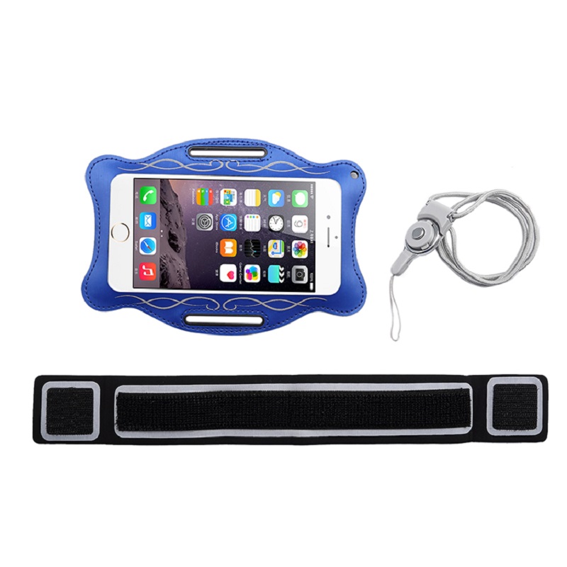 Aangepaste logo gym armband sport arm band telefoon tas case voor mobiele telefoon arm tas caseneopreen telefoon arm tas