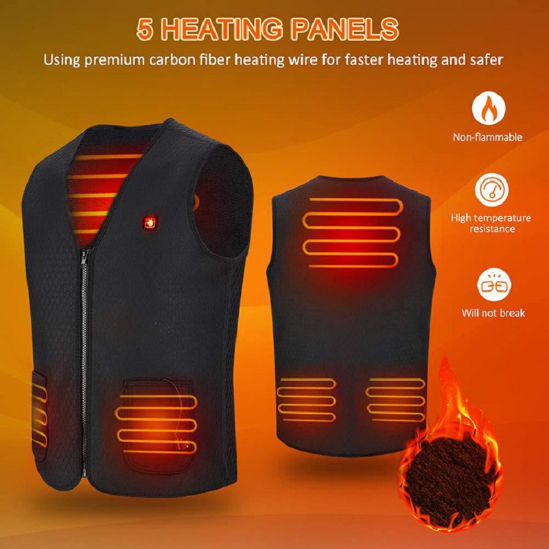Waterdichte verwarmde fleece vest heren spier vest kleding verwarmde bodywarmer werken elektrisch verwarmd jassen gewicht vest