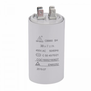 30UF 450V SH S0 50/60HZ CQC CBB60 Condensator voor airconditioning