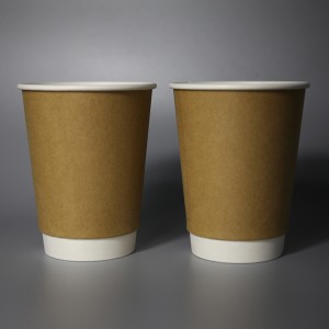 350 ml PE/PLA voering Dubbelwandpapier Cup 12 OZ-KRAFT