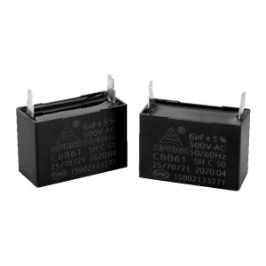 6UF 500V CBB61-condensator voor airconditioning