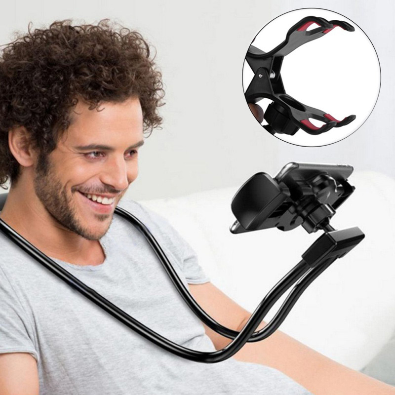 Flexibele Mobiele Telefoonhouder Opknoping Hals Lazy Necklace Bracket Bed 360 Graden Phones Houder Stand voor iPhone Xiaomi Huawei