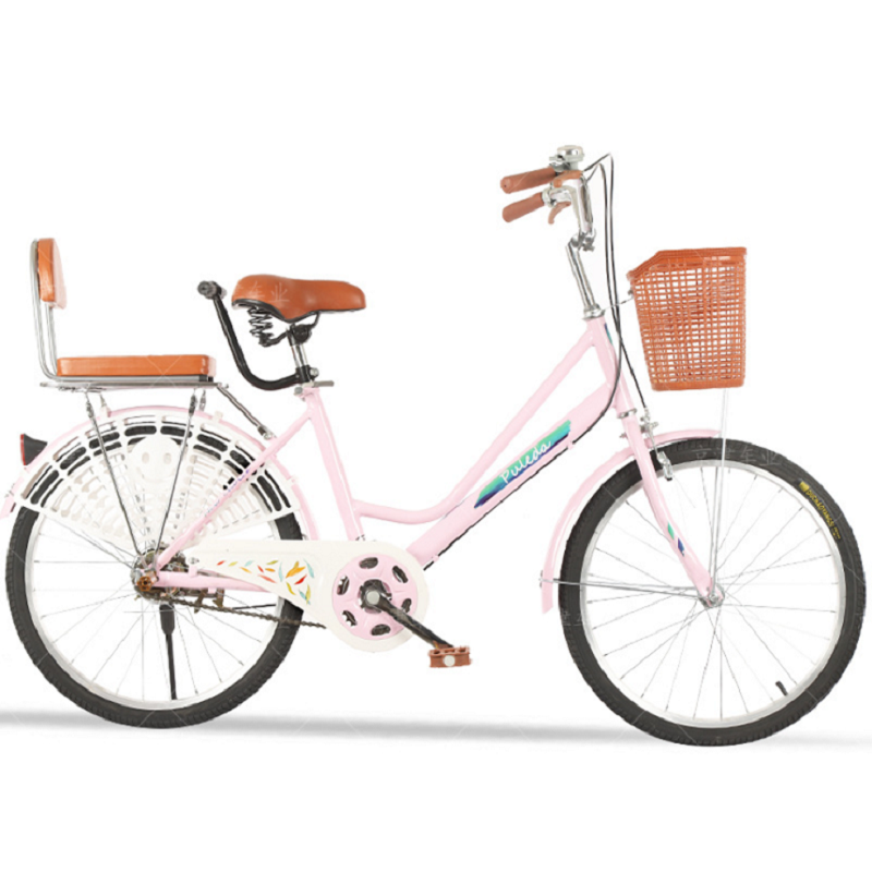 Populaire 24 \\ '\\' 26 inch fiets man en vrouw hoge koolstof stad fiets met mand