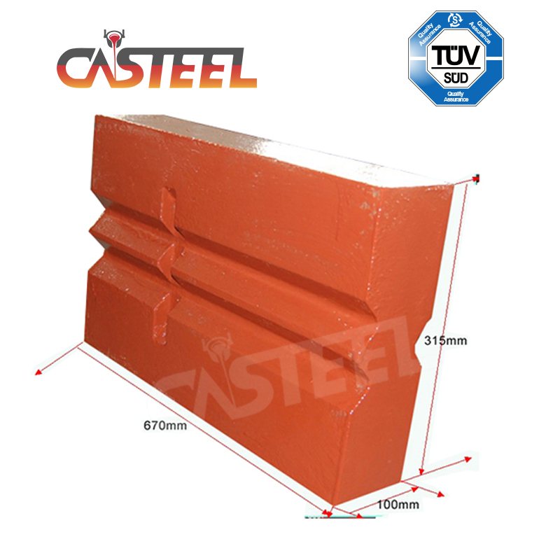 Crusher-onderdelen voor het bouwen van afval en asfalt recycling