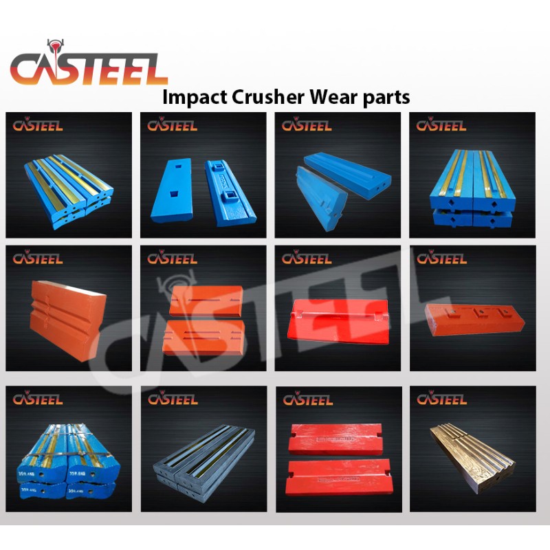 Europese impact Crusher Bars voor Hazemag, Kleemann, Terex, Tesab, RM Mobile Crushers