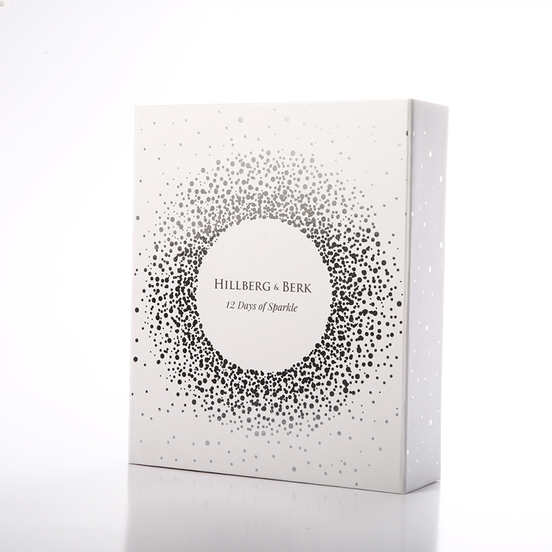 Gepersonaliseerde flap vouwen luxe aangepaste witte kraftpapier kartonnen keepsake magnetische geschenkdoos