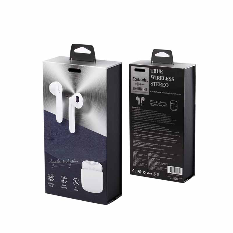 Aangepaste luxe grote capaciteit oortelefoon flap papier verpakking dozen
