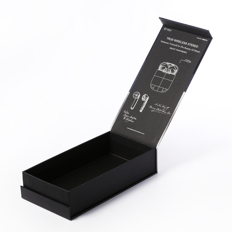 Aangepaste luxe grote capaciteit oortelefoon flap papier verpakking dozen