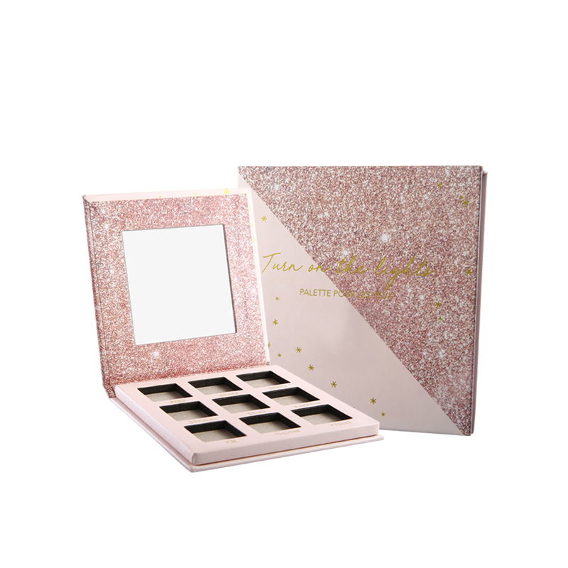 groothandel schoonheid creaties glinsterende roze aangepaste make-up palet privé label makup oogschaduw palet