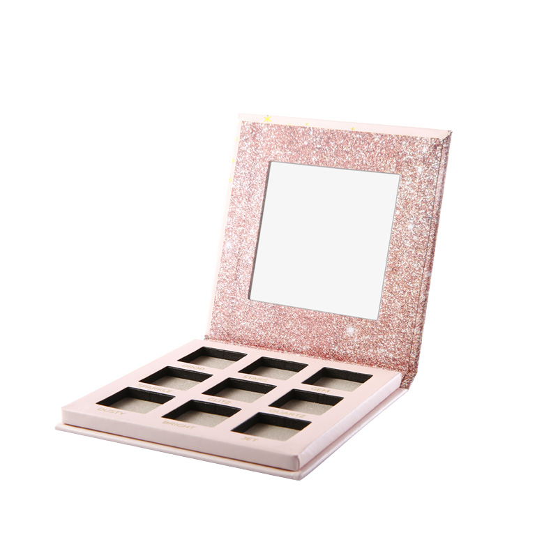 groothandel schoonheid creaties glinsterende roze aangepaste make-up palet privé label makup oogschaduw palet