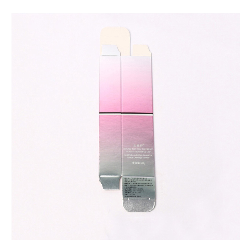 Mooie roze aangepaste gerecycleerde papier lippenstift doos
