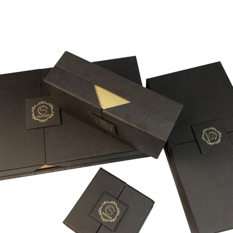 Groothandel aangepaste luxe zwarte chocolade bar box verpakking voor geschenkdoos