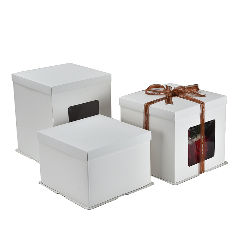Nieuwe bruidstaart doos handgemaakte luxe papieren verjaardagstaart doos