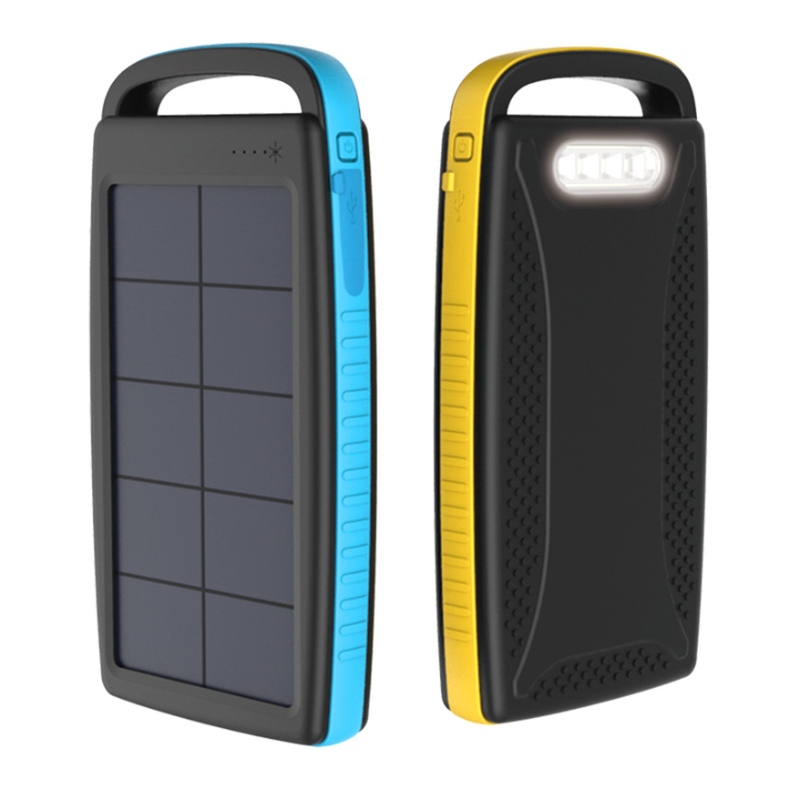 Amazon Waterproof Dual Solar Outdoor Charger Draagbare Power Bank voor wandelen en reizen