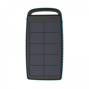 Amazon Waterproof Dual Solar Outdoor Charger Draagbare Power Bank voor wandelen en reizen