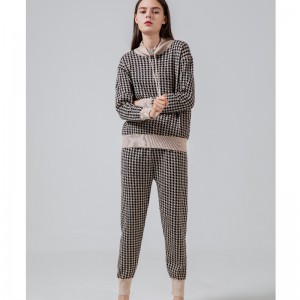 Modieuze vrije tijd Trend All-match Qianbird-type gebreide tweedelige pak 68015#