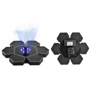 Solar Powered Outdoor Landscape Water Fountain Pump Kit met LED-lichten/Solar Panel