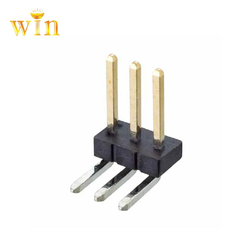 2.54mm 2P ​​/3P/4P Right Angle DIP PIN-header