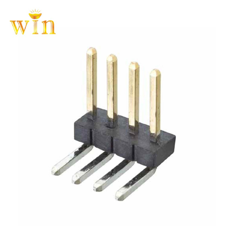 2.54mm 2P ​​/3P/4P Right Angle DIP PIN-header