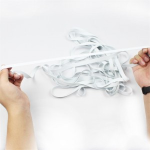 Fabriek groothandel witte badpak rubberen riemen masker oor riemen elastische riemen