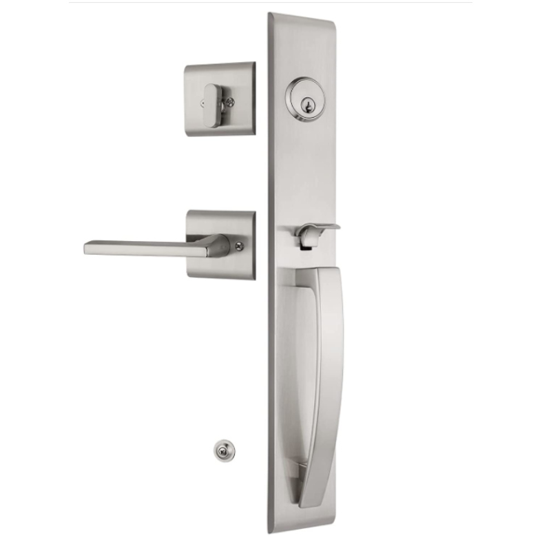 8009 Zware hoogwaardige buisvormige buisvormige slotset, beveiliging voordeur Entrance Entrance Handle