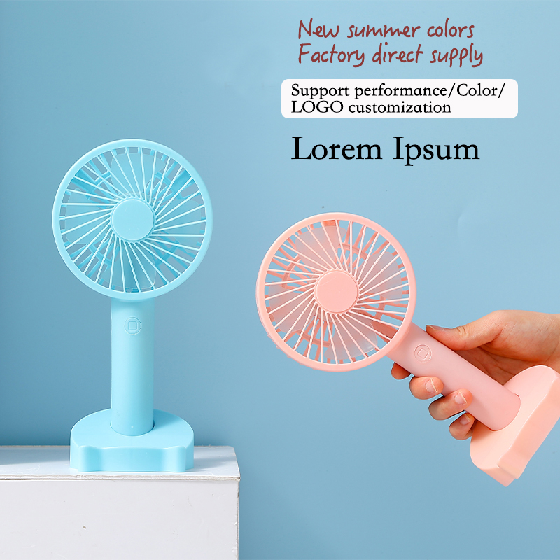 Groothandel aangepaste Aangepaste 2021 Multi-Color Opvouwbare Outdoor Mobile Cooling Handheld USB Air Cooler Oplaadbare Mini Fan