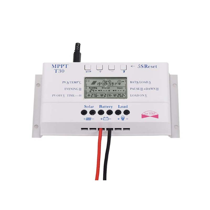 MPPT T40 40A Solar Charge Controller 5V USB-oplader 12V 24 V Auto Solar Panel Batterij LCD-oplader Regulator PV Max. 500W