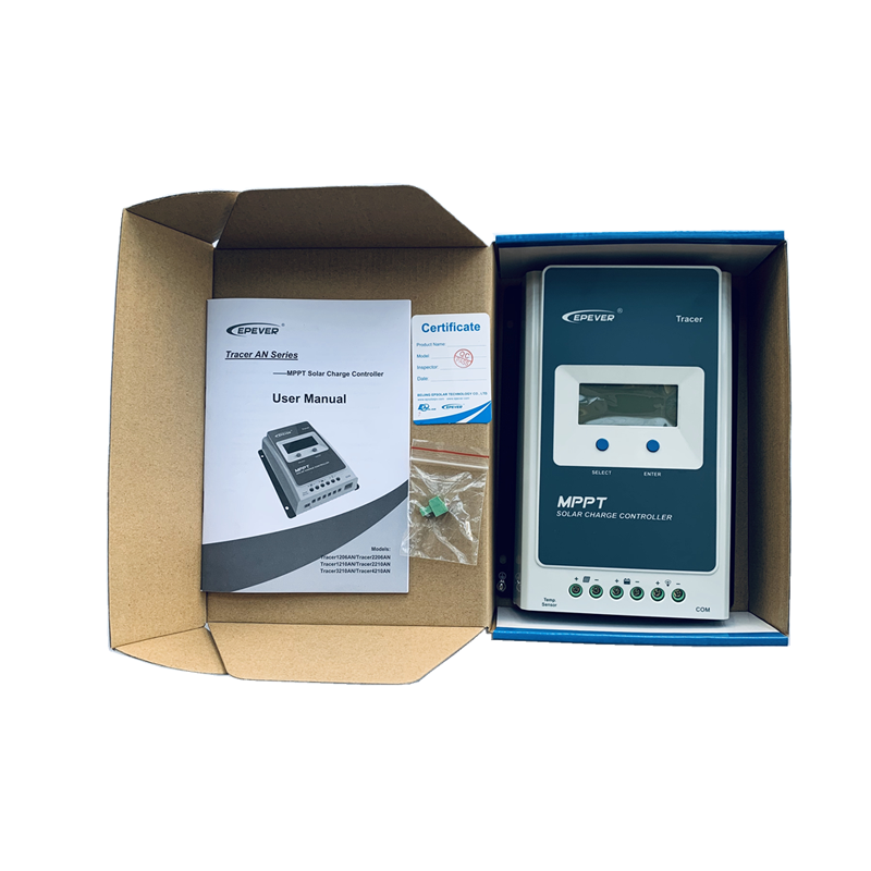 EPEEVER MPPT TRACER 12V 24V 40A 30A 20A 10A Solar Charge Controller Panel Regulator LCD-scherm voor lood-zuur lithiumbatterij
