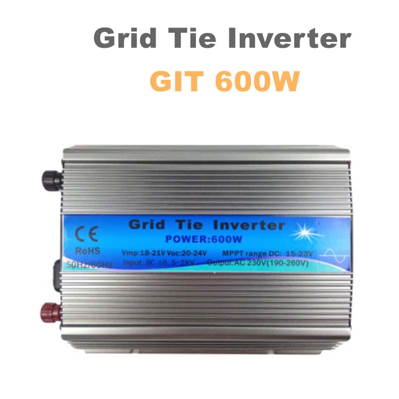 600W op rooster Tie Inverter MPPT-functie 11-32V DC 110V 220V AC-uitgang Pure Sinus-golf voor zonnepaneel