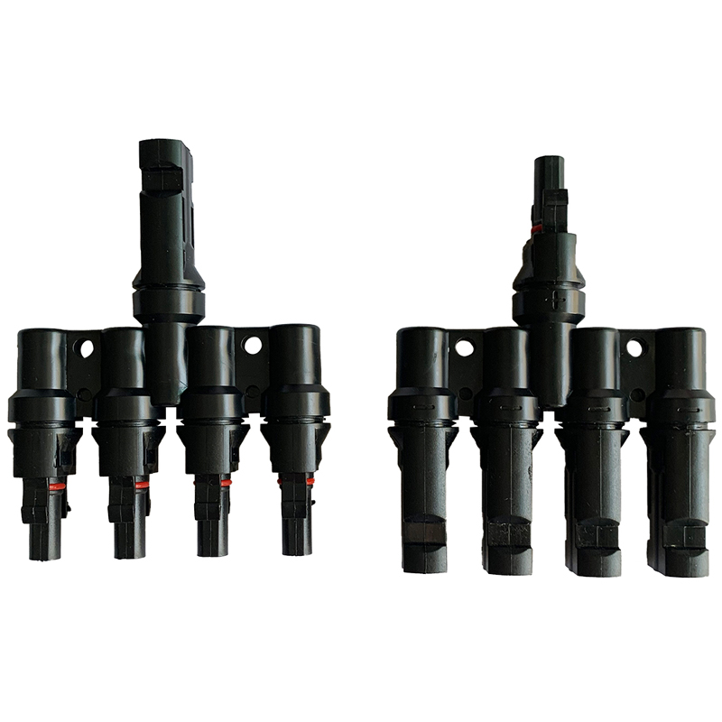 4 tot 1 Multi Branch Photovoltaic Connector 30A voor Solar PV-connector Vrouw met zonnekabel 2.5mm2 ~ 6.0mm