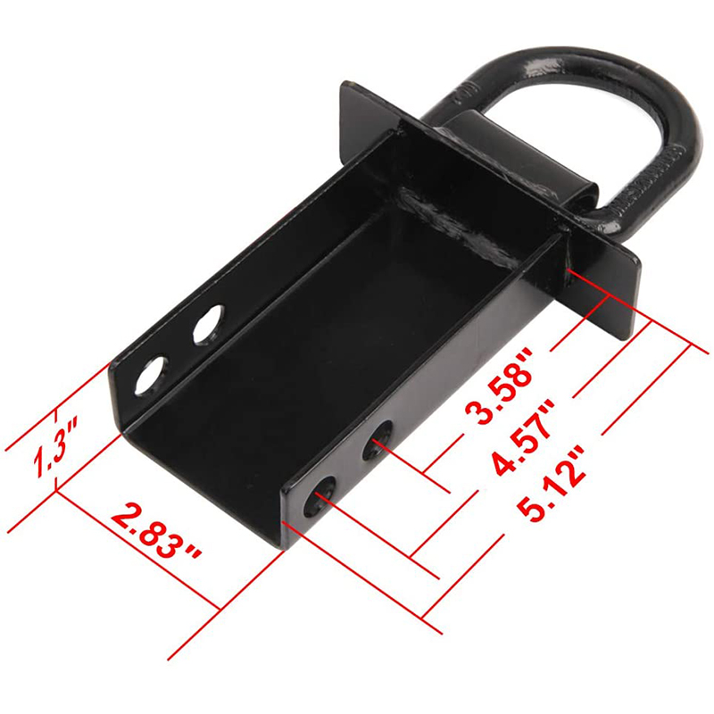 Heavy Duty Removable D-Ring Stake Pocket Das Down voor utility Trailers en FlatBeds met Hitch Pin