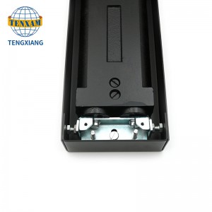 Glazen deur dichterbij twee snelheid verstelbare hydraulische vloer lente