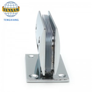 Schuine badkamerclip douchekamer glazen scharnier roestvrij stalen deurclip 90 graden douchescharnier