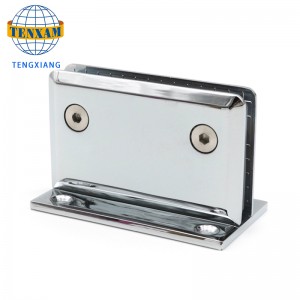 Badkamer clip douchekamer hardware accessoires glazen deur clip scharnier zinklegering glazen clip doucheruimte scharnier 180 graden