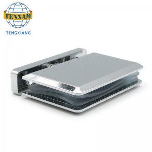 China Leverancier Goedkope Verkoop Guangdong Jinli Hardware Poolse Messing Glass Scharnier Open 90 Graden Scharnier