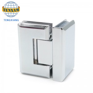 90 graden show glazen deur scharnier roestvrijstalen badkamerklem