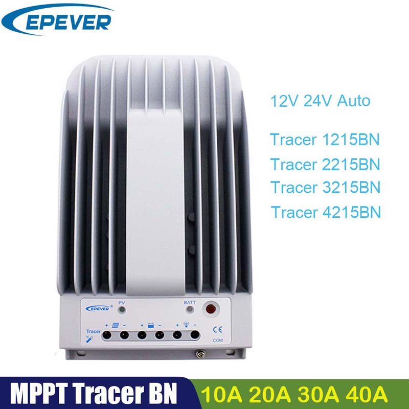 EPEEVER MPPT 40A 30A 20A Solar Charge Controller 12V24V TRACER4215BN 3215BN 2215BN Batterijpaneel Regulator MAX PV 150V Input