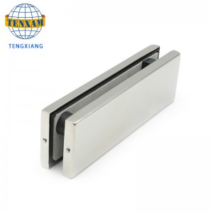 Hoge kwaliteit roestvrijstalen glazen deurklem patch fitting voor kantoor