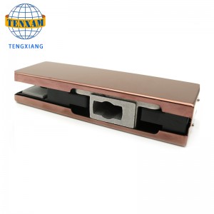 Glazen deurklem SUS304 roestvrijstalen boven deur patch fitting glazen topclip