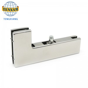 Hardware-accessoires roestvrijstalen frameloze glazen deur klem patch fitting