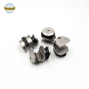 Glazen deur schuifsysteem schuifdeur opknoping roestvrijstalen schuifwielen