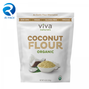 Recyclebare PET/PE High Barrier stand-up pouches voor meel,