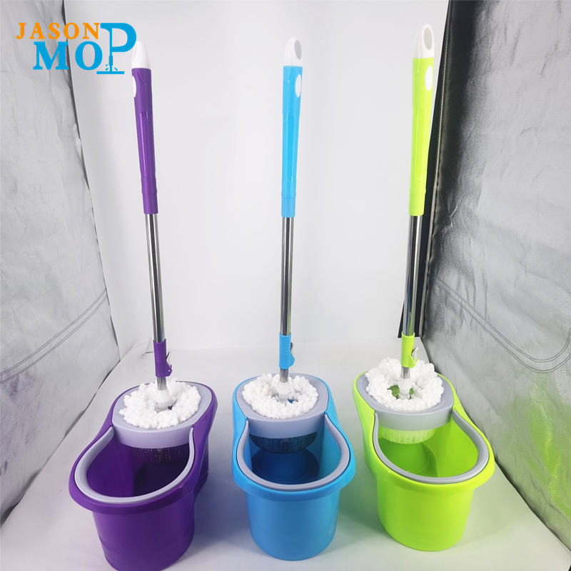 Jason Microfiber Spin Mop 360 Easy Roterende MOP Emmer Magic Vloer Cleaning Spinning MOP en Emmer