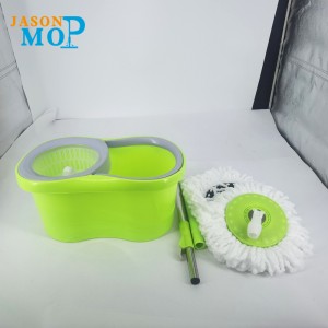 Jason Microfiber Spin Mop 360 Easy Roterende MOP Emmer Magic Vloer Cleaning Spinning MOP en Emmer