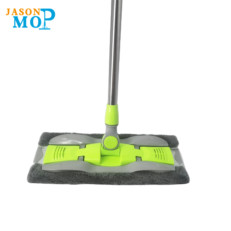 Jason Hoge kwaliteit Aluminium MOP Microfiber Roestvrijstalen staaf verlengde platte mop vloerreiniging